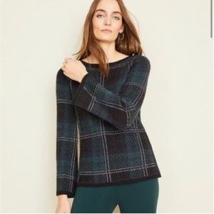 Ann Taylor Plaid Sweater